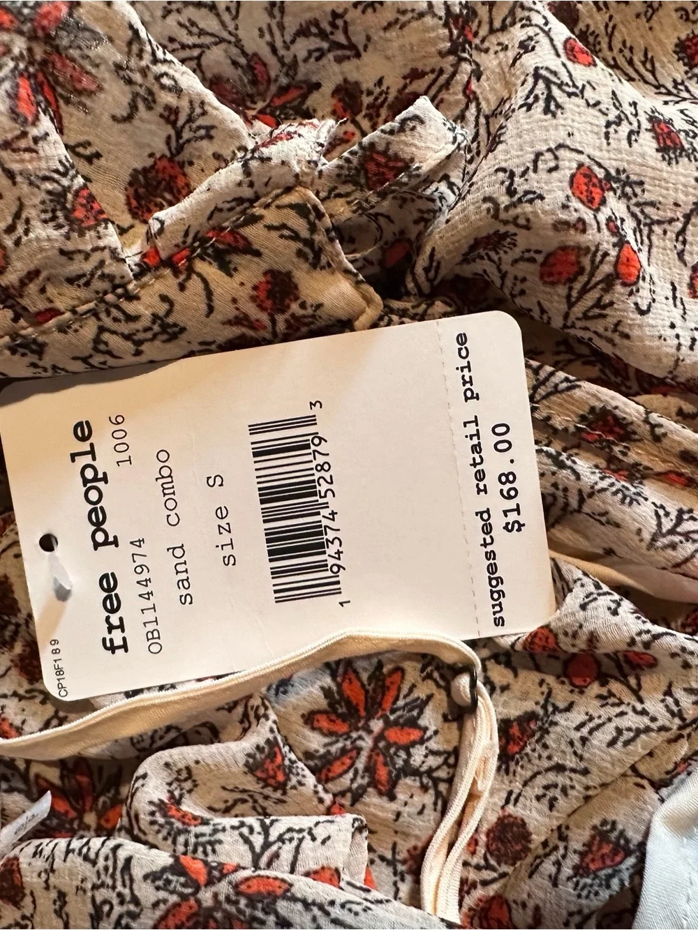 Free People See It Through Dress nwt small boho maxi oversized long sleeve